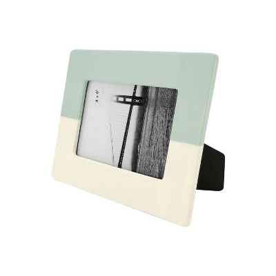 Stoneware Single Image Frame With Hand Painted Finish Cream - Threshold™ 2 Stoneware Single Image Frame With Hand Painted Finish Cream - Threshold™ - Image 2