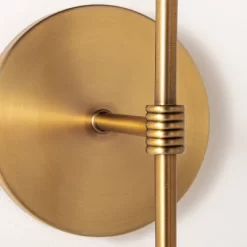 Metal Sconce Wall Light (Includes LED Light Bulb) Brass - Threshold™ Designed With Studio McGee: Dimmable, Plug-In, ETL Listed -Haven Home Store GUEST 4167d74d ee75 456d 9e71 89fbe21c8248