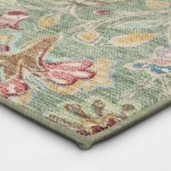2'x3' Comfort Mat Floral Accent Rug Sage Green - Threshold™ -Haven Home Store GUEST 41ff6c6e 2d13 434c a0c4 3c03722981a7