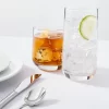 12pc Glass Shoreham Double Old Fashion And Highball Glasses Set - Threshold™: Drinking Glasses Set, Dishwasher-Safe