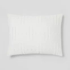 8pc Tufted Broken Stripe Comforter Bedding Set White - Threshold™ -Haven Home Store GUEST 42d4bc3b 6ba7 4bc5 a927 866f33fe3fc0