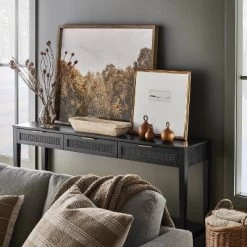 36" X 30" Golden Forest Framed Wall Art: Modern Decor, MDF & Glass - Threshold™ Designed W/Studio McGee