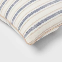Woven Striped With Plaid Reverse Throw Pillow - Threshold™ -Haven Home Store GUEST 4938b7b3 c259 4afa 9a6d 3d8d9bd31981