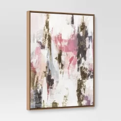 (Set Of 2) 16"x20" Foil Abstract Canvas Framed Arts - Threshold™ -Haven Home Store GUEST 49d7f67c fe06 447f 9705 5355c17708c7