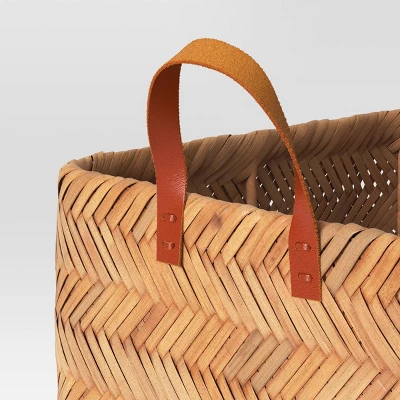 Herringbone Weave Cube Basket - Threshold™ 2 Herringbone Weave Cube Basket - Threshold™ - Image 2