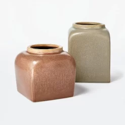 Modern Brown Ceramic Vase - Threshold™ Designed With Studio McGee -Haven Home Store GUEST 4ad3e7d3 8ceb 42ee 9afa fda5fa4b2548