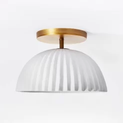 Scalloped Semi-Flush Mount Ceiling Light - Threshold™ Designed With Studio McGee 9 Scalloped Semi-Flush Mount Ceiling Light - Threshold™ Designed With Studio McGee -Haven Home Store GUEST 4db2ffb8 6162 4f4e 857b 3d8bb79181a2
