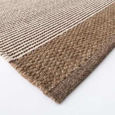 Hillside Hand Woven Wool/Cotton Area Rug Brown - Threshold™ Designed With Studio McGee 2 Hillside Hand Woven Wool/Cotton Area Rug Brown - Threshold™ Designed With Studio McGee - Image 2
