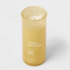 Wellness Jar Citrus And White Oak Candle Yellow - Threshold™ -Haven Home Store GUEST 4f867f15 ed49 4002 b0aa a669af9a9d37