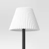Small Pleated Lamp Shade White - Threshold™: Empire Shape, Cotton/Nylon, 7" H