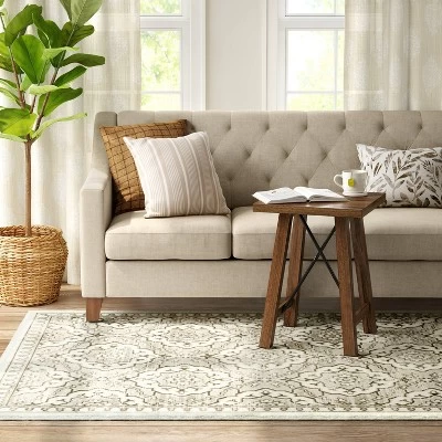 Kenbridge Persian Border Tile Print Mushroom Rug - Threshold™ 1 Kenbridge Persian Border Tile Print Mushroom Rug - Threshold™