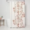Blooms Flat Weave Shower Curtain Coral - Threshold™