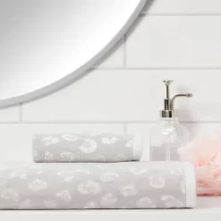 Leopard Reversible Towel Gray - Threshold™