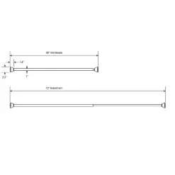 72" Half Moon Dual Mount Shower Rod - Threshold™ 11 72" Half Moon Dual Mount Shower Rod - Threshold™ -Haven Home Store GUEST 5420201f e4d0 4550 a485 c4c3e9014ce9