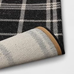 2'x3' Indoor/Outdoor Woven Tapestry Rug Black - Threshold™ -Haven Home Store GUEST 54629686 3e3f 4e53 b498 53ba8d4eeb8d