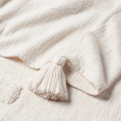 60"x80" Global Tufted Throw Blanket With Tassels - Threshold™ 2 60"x80" Global Tufted Throw Blanket With Tassels - Threshold™ - Image 2