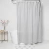 Tonal Striped Shower Curtain Gray - Threshold™