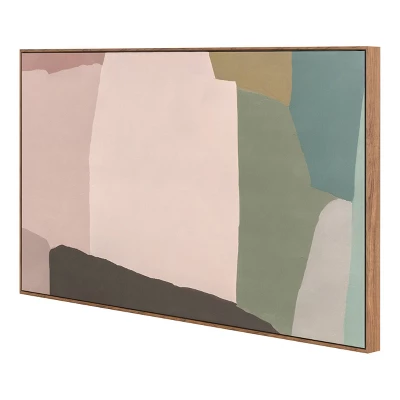 47" X 24" Mauve Abstract Framed Canvas - Threshold™ 4 47" X 24" Mauve Abstract Framed Canvas - Threshold™ - Image 4