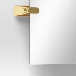 20" X 30" Frameless Rectangular Pivot Mirror Brass - Threshold™ -Haven Home Store GUEST 58f6ca99 a485 4991 9dd4 84b2eb521be6