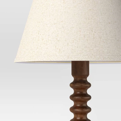 Mid Tone Wood Floor Lamp - Threshold™ 2 Mid Tone Wood Floor Lamp - Threshold™ - Image 2
