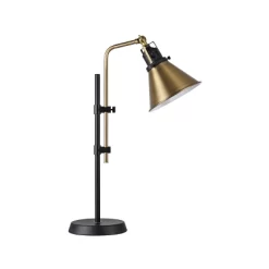 Black Metal Adjustable Table Lamp With Bronze Finish - Threshold™: ETL Listed, Metal Shade, 1-Way Socket Switch -Haven Home Store GUEST 59f77d6e a5d2 4145 a8c5 2fea13691de9
