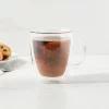 12oz Glass Mug - Threshold™: Borosilicate Coffee Cup, Dishwasher-Safe, Traditional Style, Hot/Cold Beverages, Clear