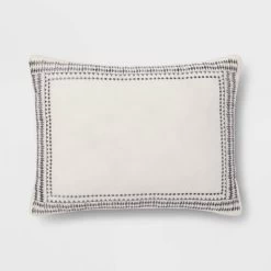 5pc Woven Diamond Stripe Comforter Set Cream/Black - Threshold™ -Haven Home Store GUEST 5d349a07 7c2d 4182 a95d 87ac7e7fc926