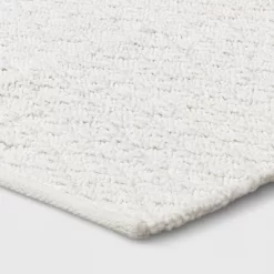 Diamond Stripe Bath Rug White - Threshold™