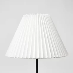 Tapered Lamp Shade With Knife Pleat White - Threshold™ Designed With Studio McGee