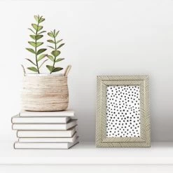 4" X 6" Herringbone Tabletop Frame Gold/White - Threshold™: Modern Style, Easel Back, Glass -Haven Home Store GUEST 613a8f14 47e9 4cfa 8dfb 8f2d67edb997