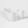16.57oz Porcelain Coupe Coffee Mug White – Threshold™: Microwave & Dishwasher Safe, Hot Beverages, All Ages