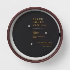 15oz Ceramic Jar 3-Wick Black Honey Vanilla Candle Plum Purple - Threshold™ -Haven Home Store GUEST 628598e2 25c1 4401 a53c 5b759f517136