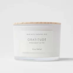 Wood Lidded Glass Wellness Grateful Candle - Threshold™ 6 Wood Lidded Glass Wellness Grateful Candle - Threshold™ -Haven Home Store GUEST 6600c96d 154d 4784 9301 47715a63ff42