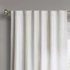 1pc 50"x63" Blackout Block Striped Window Curtain Panel White/Beige - Threshold™