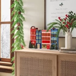 Artificial Plant Large Mixed Greenery And Red Berries Arrangement - Threshold™