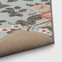 2'x3' Floral High Low Loop Accent Rug Green - Threshold™: Washable Entryway Throw, Indoor Skid-Resistant Rug -Haven Home Store GUEST 6abb636b 69c5 400b a111 cf6f9c0ec17c