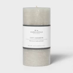 Pillar Cozy Cashmere Candle Gray - Threshold™ 7 Pillar Cozy Cashmere Candle Gray - Threshold™ -Haven Home Store GUEST 6ba11b2c 3a44 4095 898c 9eb621ed2bf1