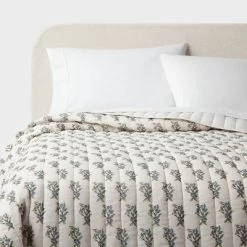 Voile Woodblock Printed Quilt Ivory - Threshold™ -Haven Home Store GUEST 6c09ead2 dfb1 46be bf31 3922aa8b5dff