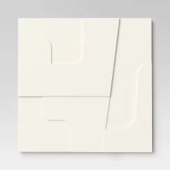 (Set Of 4) 12" X 12" 3D Decorative Graphic Tiles White - Threshold™ -Haven Home Store GUEST 6c1b35a6 25db 4527 9b31 c6b908d69152
