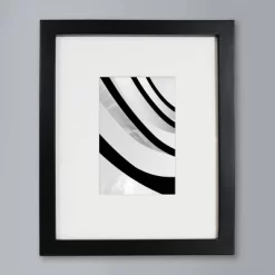 8" X 10" Matted To 4" X 6" Thin Gallery Image Frame Beveled Mat Black - Threshold™: Modern Wall Decor, MDF Material -Haven Home Store GUEST 6d34cc77 fc69 4b6a 8f51 5cbbc15384b6