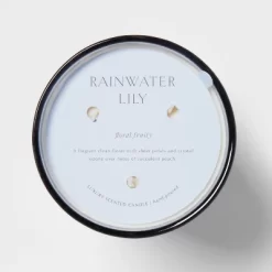 Colored Vase Glass With Dustcover Rainwater Lily Candle Gray - Threshold™ -Haven Home Store GUEST 6efd91a6 961e 4e90 a80c c65ad3c57740