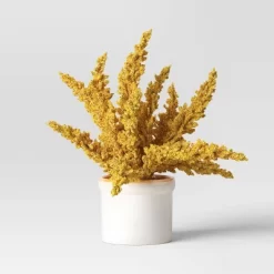 Goldenrod Artificial Plant Arrangement In Ceramic Pot - Threshold™ -Haven Home Store GUEST 6f7ff42e 4b82 496f aa1d f99e4419731e