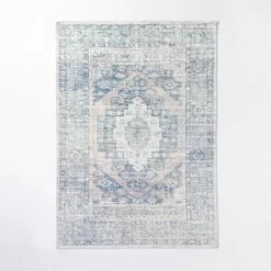 Brighton Distressed Vintage Persian Rug Light Blue - Threshold™ Designed With Studio McGee -Haven Home Store GUEST 749f8c26 ca3a 4ac4 b6de f950c498d722