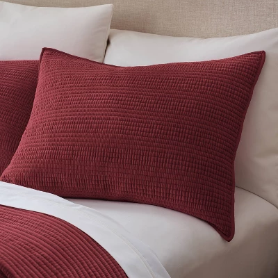 Ruched Velvet Quilt Sham - Threshold™ 1 Ruched Velvet Quilt Sham - Threshold™