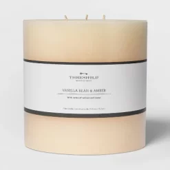 Pillar Vanilla Bean And Amber Candle - Threshold™ -Haven Home Store GUEST 768825da eabe 4580 a273 79dad14697f6