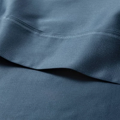 King 800 Thread Count Solid Performance Pillowcase Set Indigo - Threshold™ 1 King 800 Thread Count Solid Performance Pillowcase Set Indigo - Threshold™