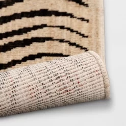 Washable Woven Zebra Accent Rug Black/Tan - Threshold™ -Haven Home Store GUEST 775be3fb 8a31 4aca 85e7 b4e1673b3c76