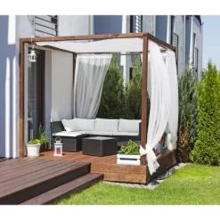 66"-120" Dual Mounted Indoor/Outdoor Tension Window Rod Light Gray - Threshold™ -Haven Home Store GUEST 778e8f70 86b4 4274 9f61 b1ebb5d4b18a