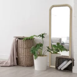 24" X 64" Wood Floor Mirror - Threshold™ Designed With Studio McGee: Natural Finish, Standing, No Assembly Required -Haven Home Store GUEST 7a570338 43ff 413e b880 c6960271c6fd