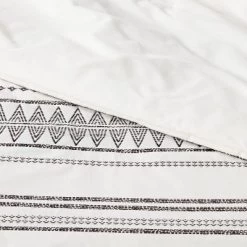 5pc Woven Diamond Stripe Comforter Set Cream/Black - Threshold™ -Haven Home Store GUEST 7a81c7b5 b6f7 4472 9936 97e48d9b6ca4